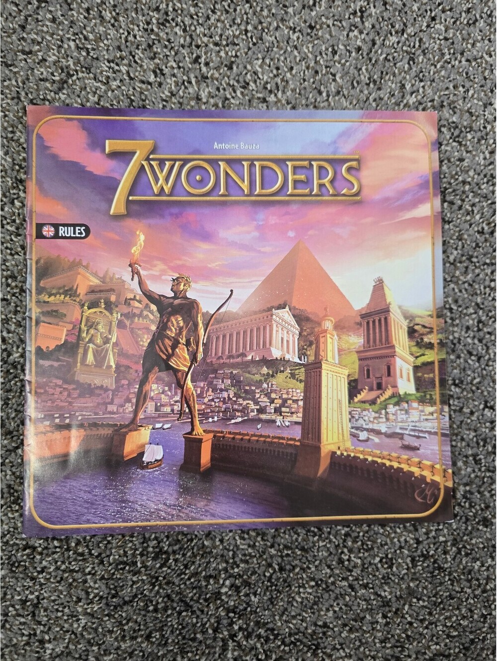 7 Wonders Board Game Replacement Rulebook Instructions Manual Rules Repos
